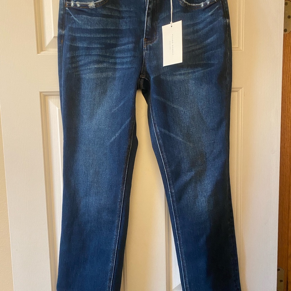 Flying Monkey Black Label Ankle Slim Straight Mid-rise jeans
